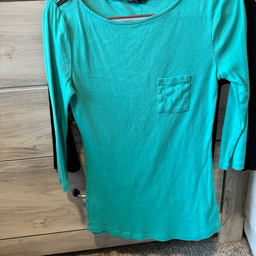 Express Teal Long Sleeve Shirt